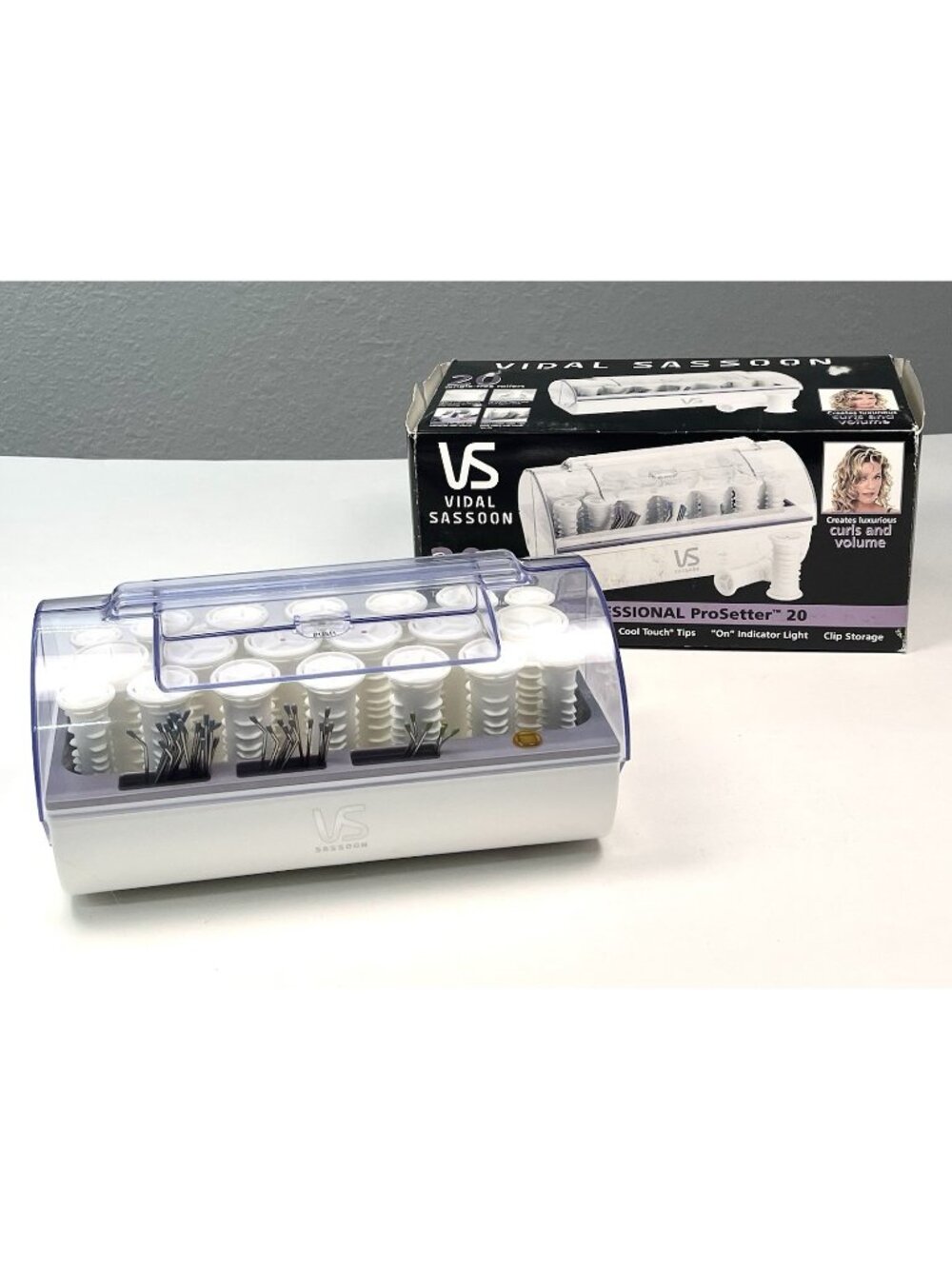 VTG 2002 VIDAL SASSOON Salon Professional ProSetter 20 HOT ROLLERS VS321 READ